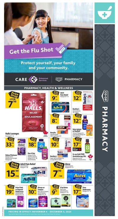 Co-op (West) Pharmacy Flyer November 6 to December 3