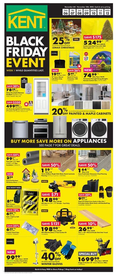 Kent Building Supplies Flyer November 6 to 12