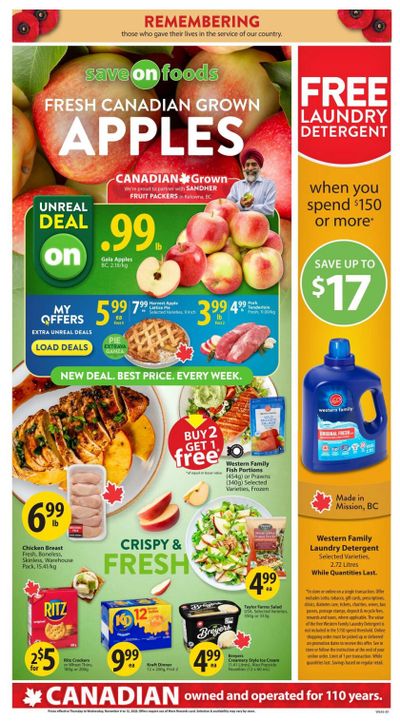 Save On Foods (AB) Flyer November 6 to 12