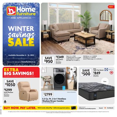 Home Furniture (Atlantic) Flyer November 6 to 16