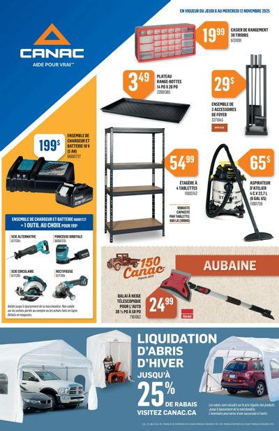 Canac Flyer November 6 to 12