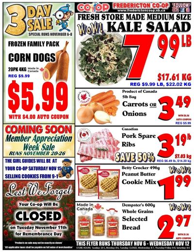 Fredericton Co-op Flyer November 6 to 12