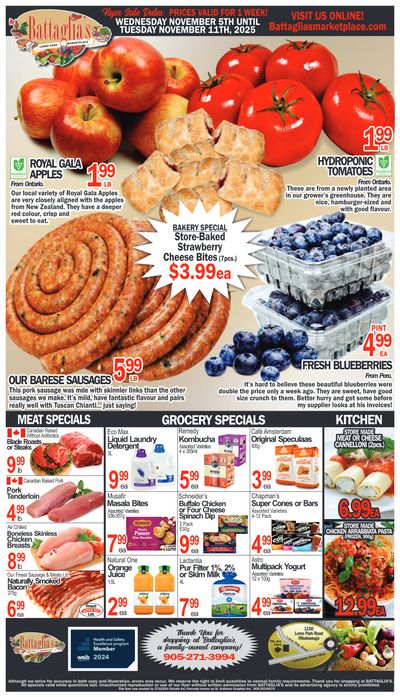 Battaglia's Marketplace Flyer November 5 to 11