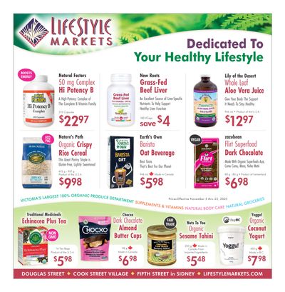 Lifestyle Markets Flyer November 5 to 23