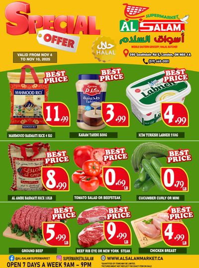 Al-Salam Supermarket Flyer November 4 to 10