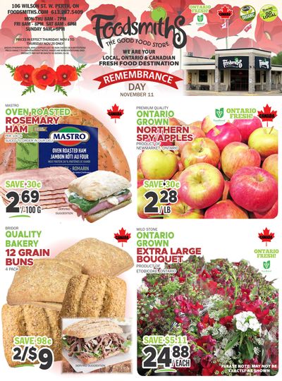 Foodsmiths Flyer November 6 to 20