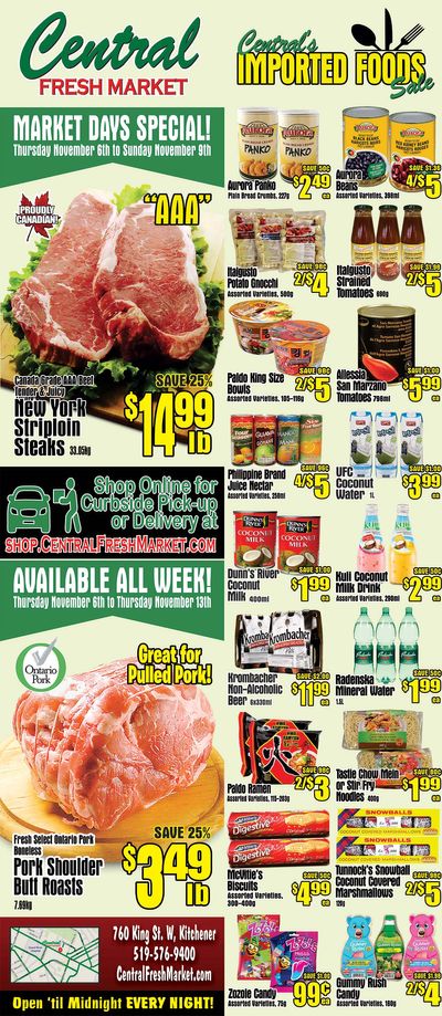 Central Fresh Market Flyer November 6 to 13