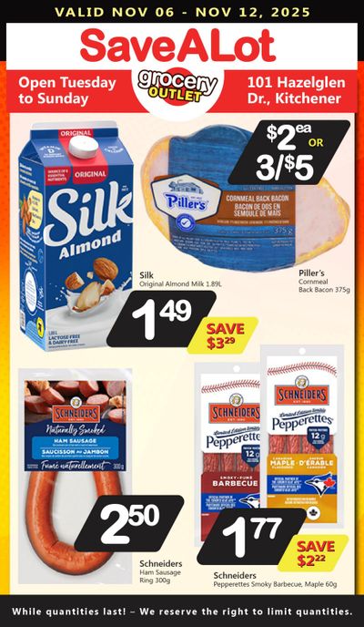 SaveALot Grocery Outlet Flyer November 6 to 12