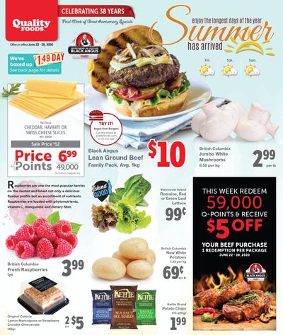 Quality Foods Flyer June 22 to 28