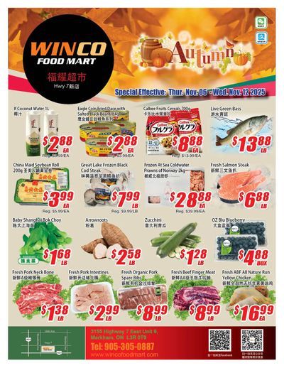 WinCo Food Mart (HWY 7) Flyer November 6 to 12