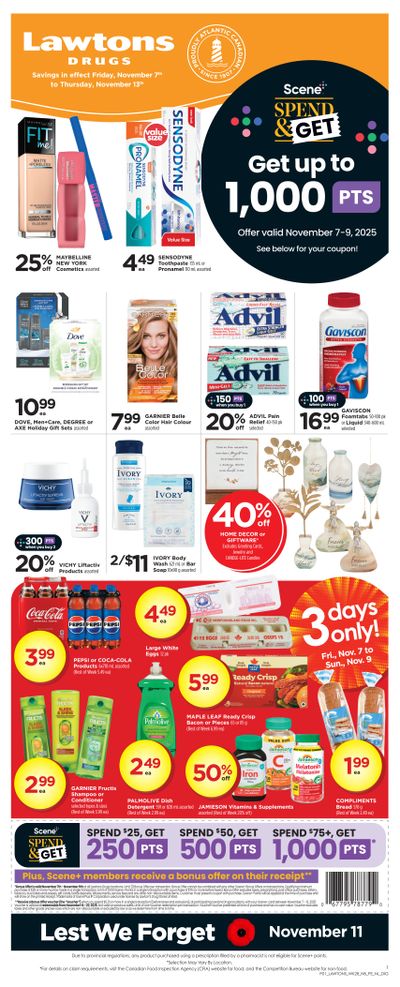Lawtons Drugs Flyer November 7 to 13