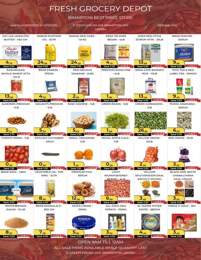 Fresh Grocery Depot Flyer November 6 to 12