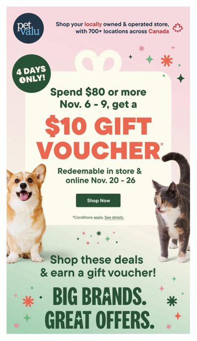 Pet Valu Flyer November 6 to 9