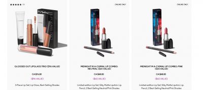 Mac Cosmetics Canada: 30% off Select Products + 3 Piece Holiday Gift with a Purchase of $125 or More