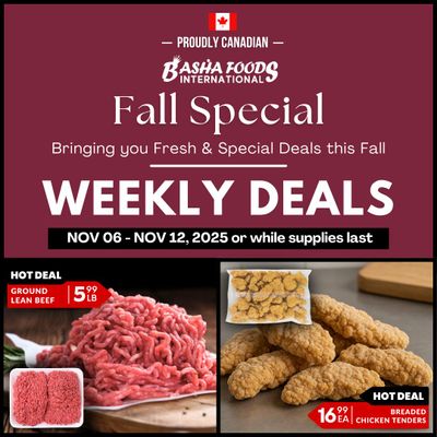Basha Foods International Flyer November 6 to 12
