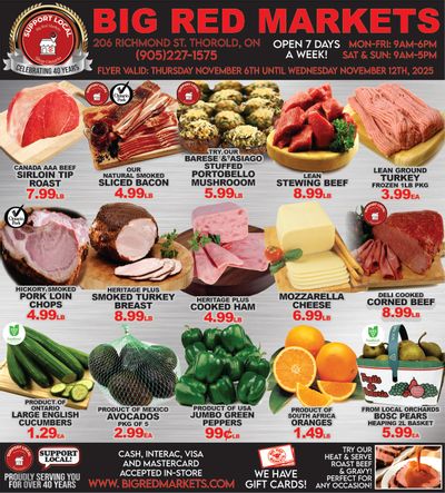 Big Red Markets Flyer November 6 to 12