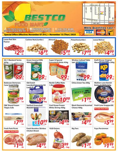 BestCo Food Mart (Etobicoke) Flyer November 7 to 13
