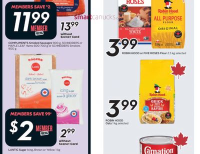 Sobeys Ontario Flyer Deals: Lantic Baking Sugars $2 Member Price + More