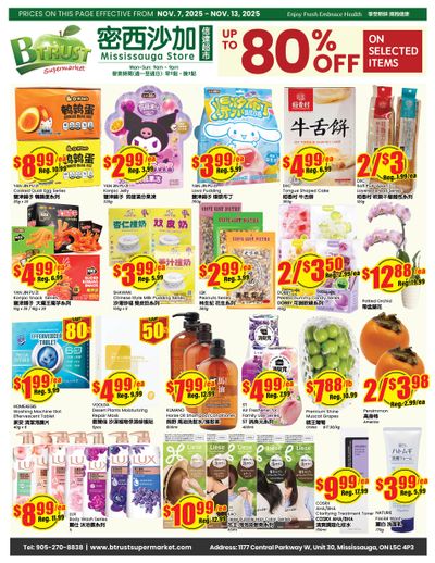 Btrust Supermarket (Mississauga) Flyer November 7 to 13