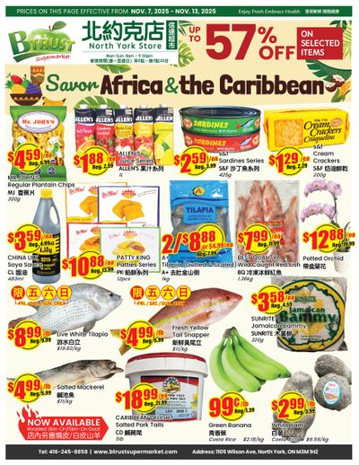 Btrust Supermarket (North York) Flyer November 7 to 13
