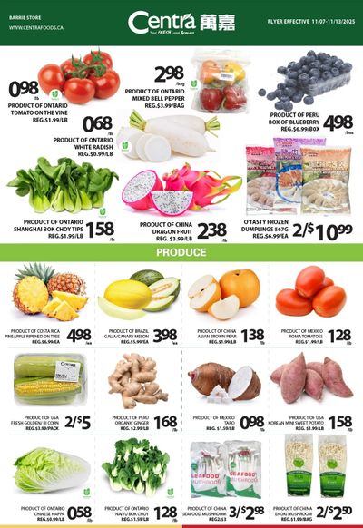 Centra Foods (Barrie) Flyer November 7 to 13