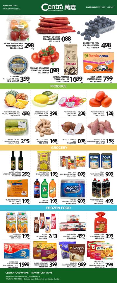 Centra Foods (North York) Flyer November 7 to 13
