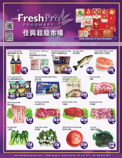 FreshPro Foodmart (Richmond Hill) Flyer November 7 to 13