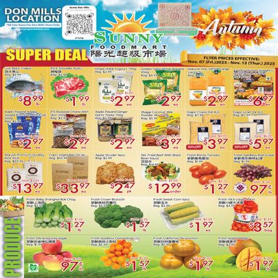 Sunny Foodmart (Don Mills) Flyer November 7 to 13