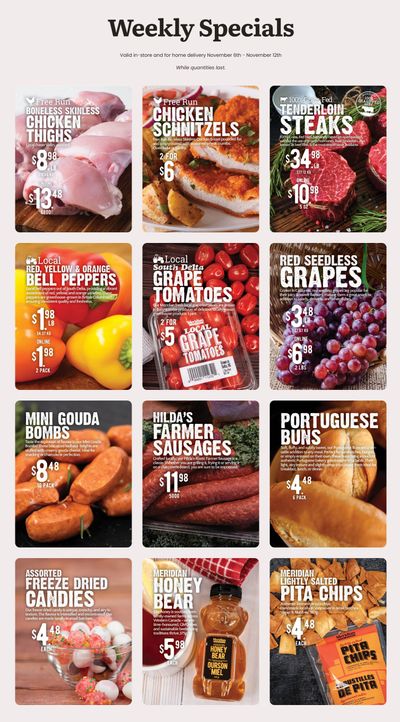 Meridian Farm Market Flyer November 6 to 12
