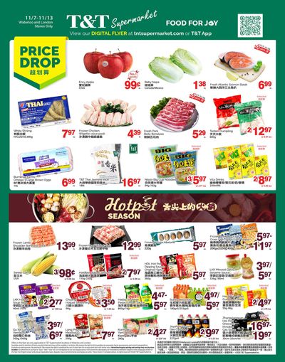 T&T Supermarket (London & Waterloo) Flyer November 7 to 13