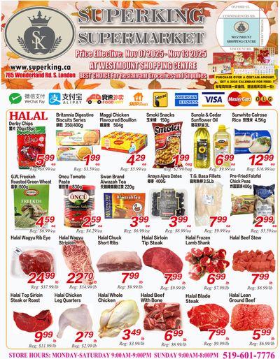 Superking Supermarket (London) Flyer November 7 to 13