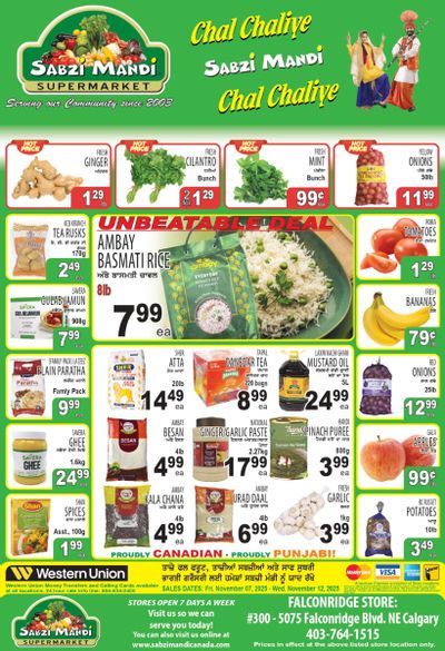 Sabzi Mandi Supermarket (Calgary) Flyer November 7 to 12