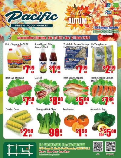 Pacific Fresh Food Market (North York) Flyer November 7 to 13