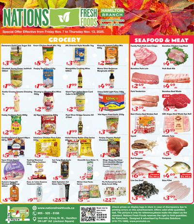 Nations Fresh Foods (Hamilton) Flyer November 7 to 13