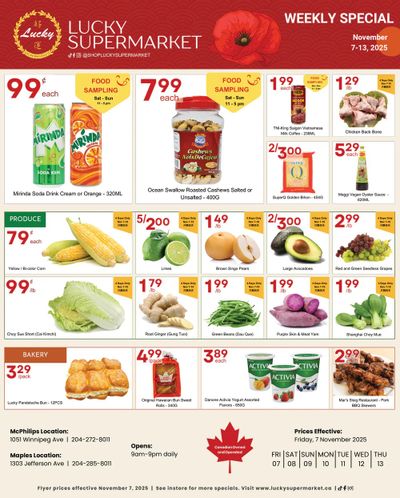 Lucky Supermarket (Winnipeg) Flyer November 7 to 13
