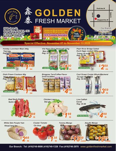 Golden Fresh Market Flyer November 7 to 13
