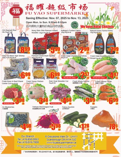 Fu Yao Supermarket Flyer November 7 to 13