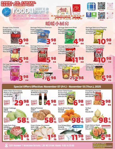 FoodyMart (HWY7) Flyer November 7 to 13