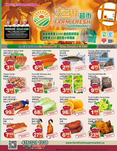 Farm Fresh Supermarket Flyer November 7 to 13