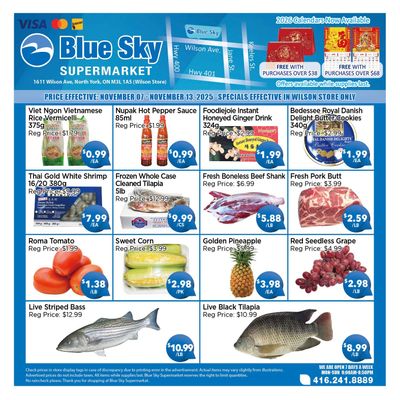 Blue Sky Supermarket (North York) Flyer November 7 to 13