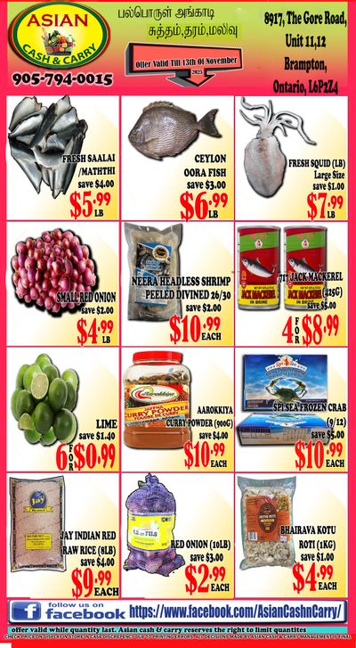 Asian Cash & Carry Flyer November 7 to 13