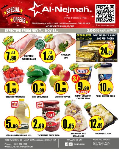 Alnejmah Fine Foods Inc. Flyer November 7 to 13