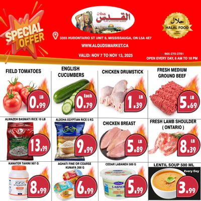 Al-Quds Supermarket Flyer November 7 to 13