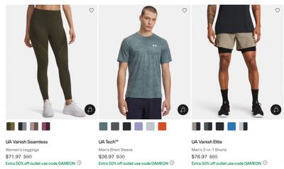 Under Armour and Under Armour Outlet Canada: Extra 50% off Outlet with Promo Code