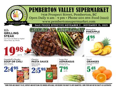 Pemberton Valley Supermarket Flyer November 9 to 15