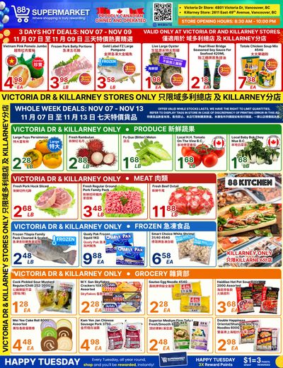 88 Supermarket Flyer November 7 to 13