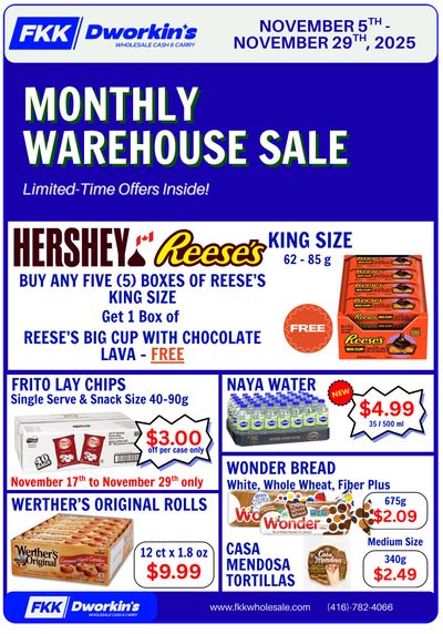 FKK Wholesale Cash & Carry Flyer November 5 to 29