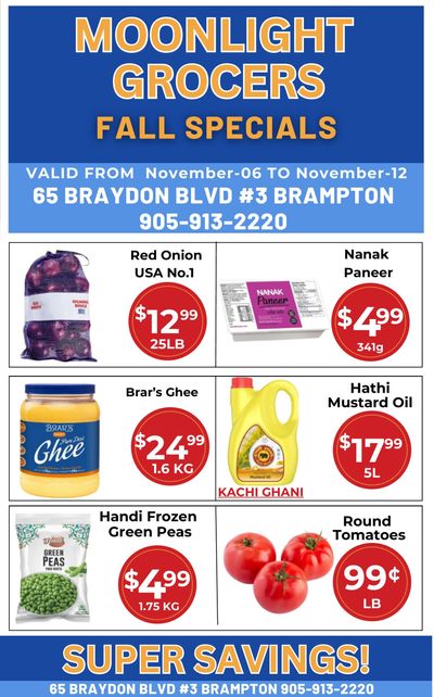 Moonlight Grocers Flyer November 6 to 12