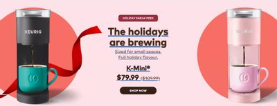 Keurig Canada Pre Black Friday Deals : K-Mini $79.99 + More