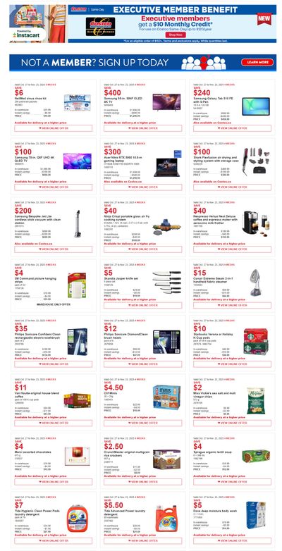 Costco (West, ON & Atlantic Canada) Warehouse Offers  November 10 to 23